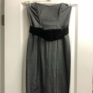 Guess dress - grey - strapless - S